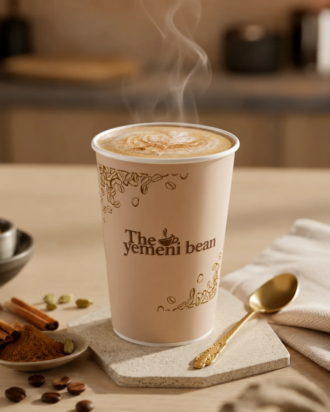 Adeni tea prepared at The Yemeni Bean